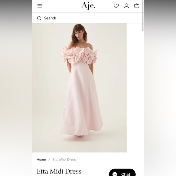 Aje Dresses & Skirts - Aje Pastel Pink Etta Midi Dress